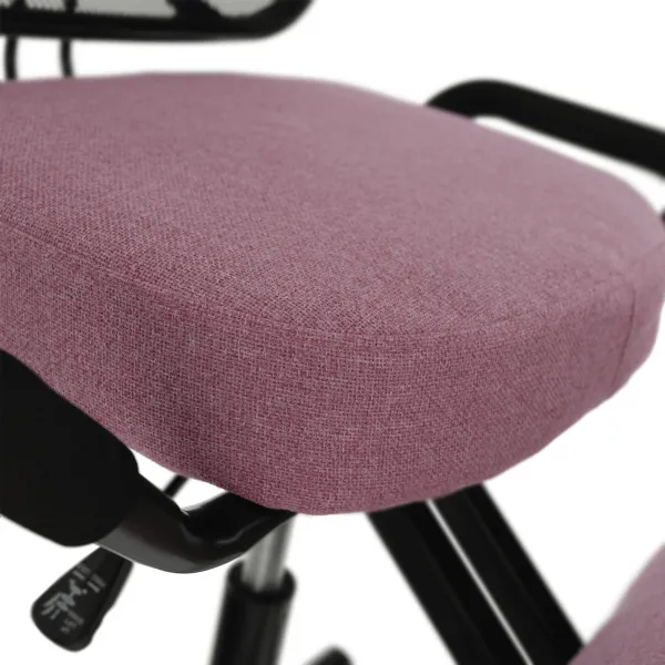 TEMPO KONDELA Ergonomická kľakačka RUFUS ružová/čierná
