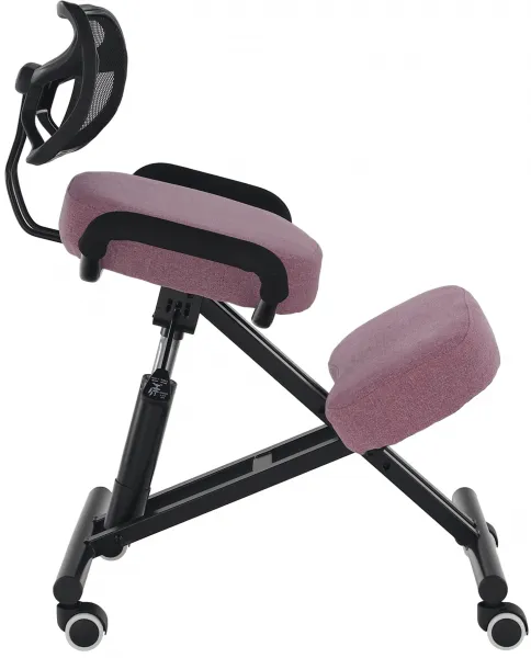 TEMPO KONDELA Ergonomická kľakačka RUFUS ružová/čierná