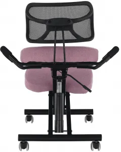TEMPO KONDELA Ergonomická kľakačka RUFUS ružová/čierná