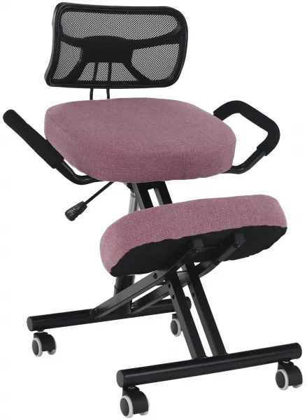 TEMPO KONDELA Ergonomická kľakačka RUFUS ružová/čierná
