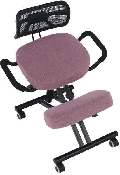 TEMPO KONDELA Ergonomická kľakačka RUFUS ružová/čierná