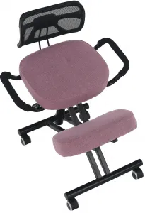 TEMPO KONDELA Ergonomická kľakačka RUFUS ružová/čierná