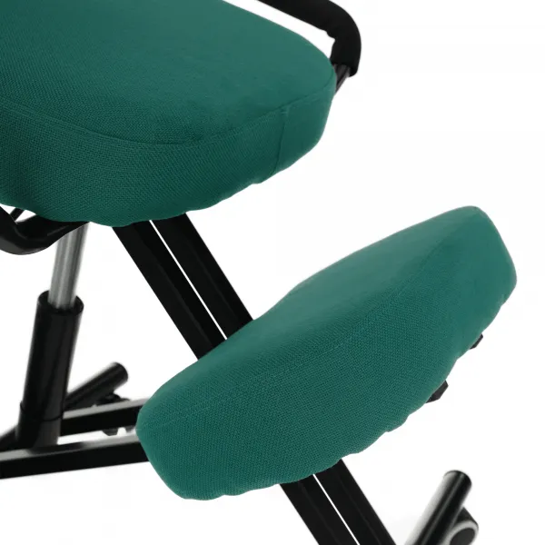 TEMPO KONDELA Ergonomická kľakačka RUFUS zelená/čierná