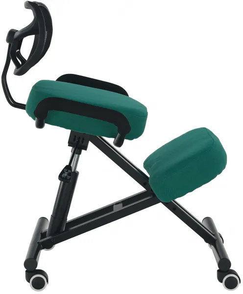 TEMPO KONDELA Ergonomická kľakačka RUFUS zelená/čierná