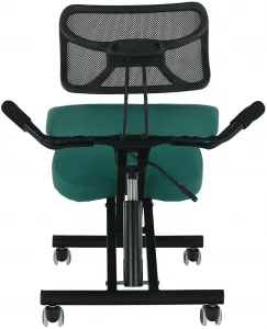TEMPO KONDELA Ergonomická kľakačka RUFUS zelená/čierná