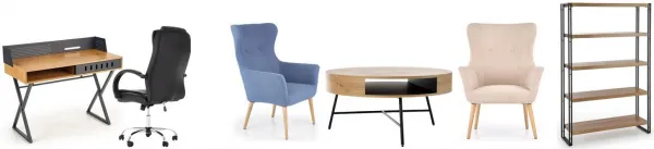 HALMAR Písací stôl B43, zlatý dub/ čierna