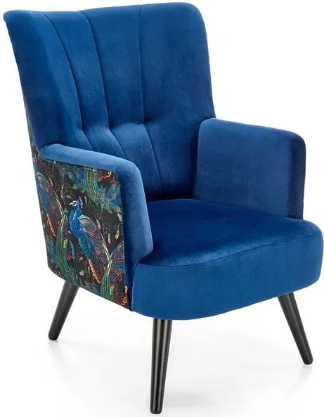 HALMAR Kreslo PAGONI modré
