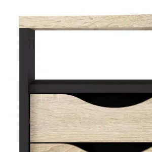 FALCO písací stôl Felix 118 čierna MAT/oak