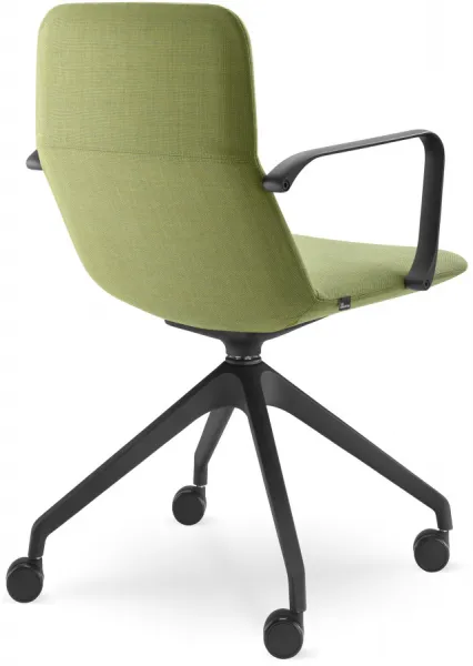 LD SEATING Konferenčné kreslo FLEXI LIGHT, CHL,BR,F95-BL, podnož čierna