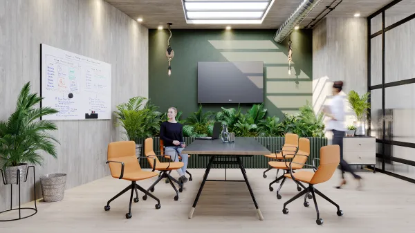 LD SEATING Konferenčné kreslo FLEXI LIGHT, CHL,BR,F95-WH, podnož biela