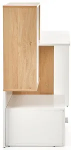 HALMAR Písací stôl GROSSO zlatý dub/ biela