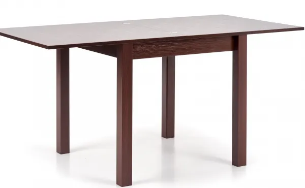 HALMAR Jedálenský rozkladací stôl GRACJAN cierny orech 80-160x80 cm