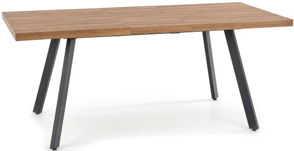 HALMAR Jedálenský rozkladací stôl BERLIN orech med/čierna 140-180x85 cm