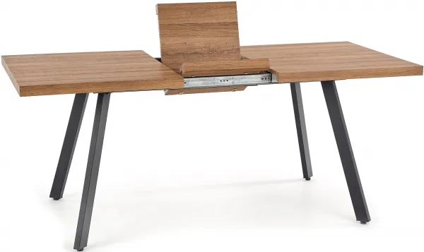HALMAR Jedálenský rozkladací stôl BERLIN orech med/čierna 140-180x85 cm