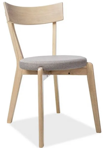 SIGNAL Jedálenský okrúhly stôl Nelson bielený dub 90 cm