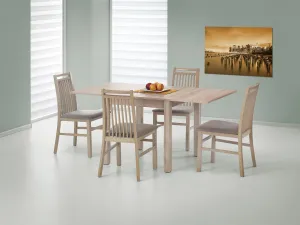 HALMAR Jedálenský rozkladací stôl GRACJAN dub sonoma 80-160x80 cm