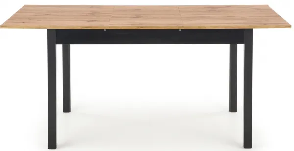 HALMAR Jedálenský rozkladací stôl GREG dub wotan/čierna 124-168x74 cm