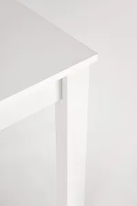 HALMAR Jedálenský rozkladací stôl GINO biely 100–135×60 cm