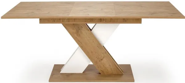 HALMAR Jedálenský rozkladací stôl XARELTO dub lancelot / biely 130-175x85 cm