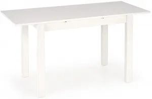 HALMAR Jedálenský rozkladací stôl GINO biely 100–135×60 cm