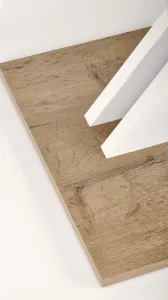 HALMAR Jedálenský rozkladací stôl XARELTO dub lancelot / biely 130-175x85 cm