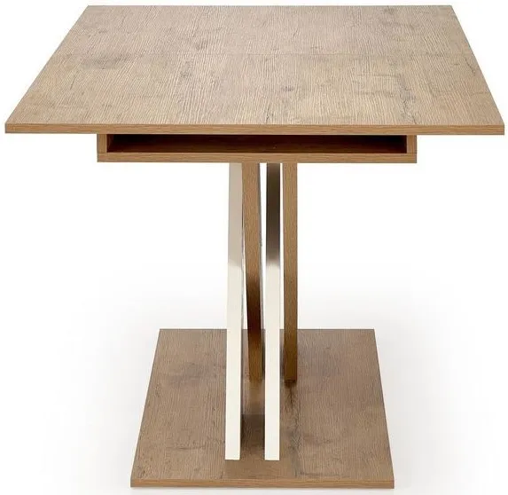 HALMAR Jedálenský rozkladací stôl XARELTO dub lancelot / biely 130-175x85 cm
