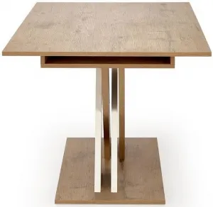 HALMAR Jedálenský rozkladací stôl XARELTO dub lancelot / biely 130-175x85 cm