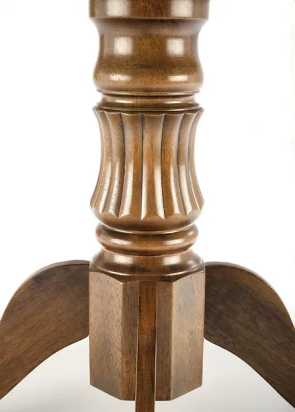 HALMAR Jedálenský rozkladací stôl WILLIAM rustikálny, tmavý orech 90-124x90 cm