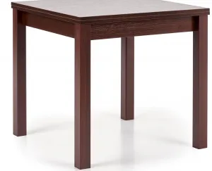 HALMAR Jedálenský rozkladací stôl GRACJAN cierny orech 80-160x80 cm