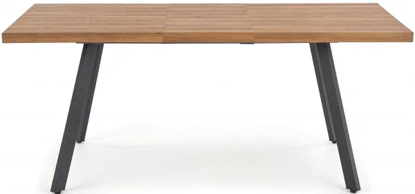 HALMAR Jedálenský rozkladací stôl BERLIN orech med/čierna 140-180x85 cm