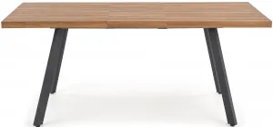 HALMAR Jedálenský rozkladací stôl BERLIN orech med/čierna 140-180x85 cm
