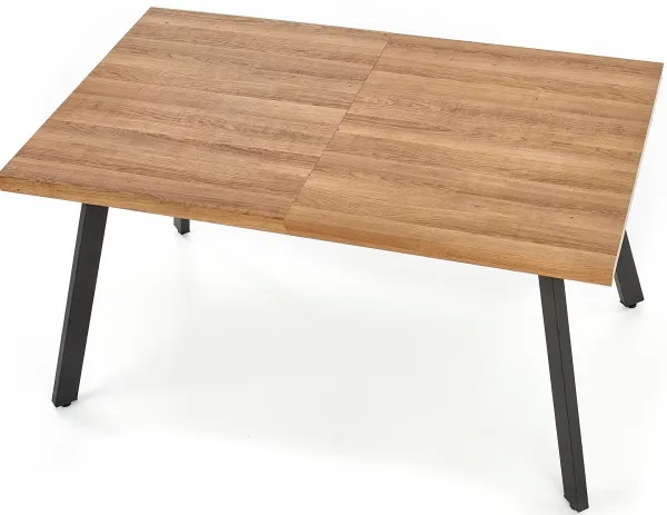 HALMAR Jedálenský rozkladací stôl BERLIN orech med/čierna 140-180x85 cm