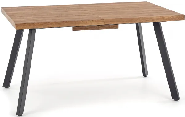 HALMAR Jedálenský rozkladací stôl BERLIN orech med/čierna 140-180x85 cm
