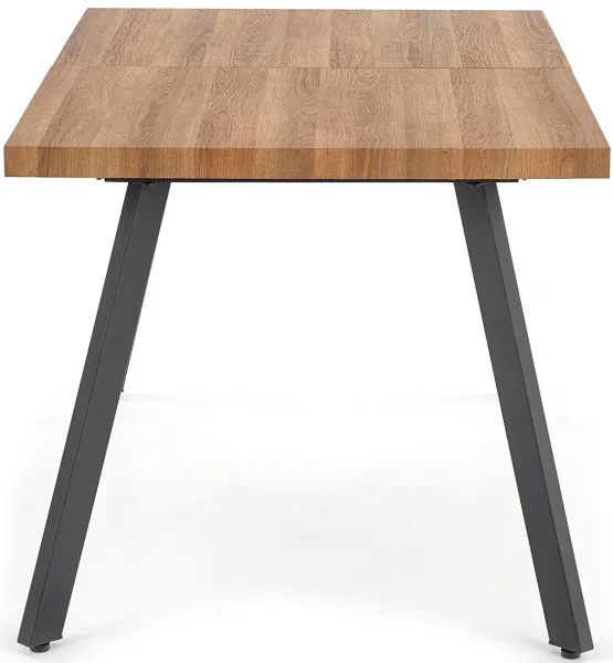 HALMAR Jedálenský rozkladací stôl BERLIN orech med/čierna 140-180x85 cm