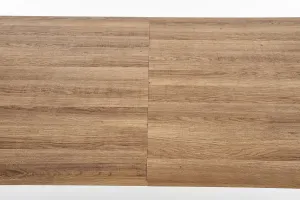 HALMAR Jedálenský rozkladací stôl BERLIN orech med/čierna 140-180x85 cm