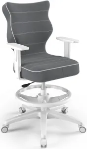 ENTELO Detská stolička DUO White 5 WK+P, s oporný kruh, podrúčky