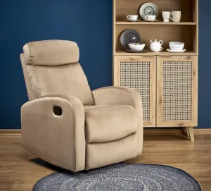 HALMAR Relaxačné polohovacie kreslo WONDER béžové