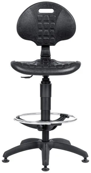 ANTARES dielenská stolička 1290 PU MEK 4059, plastová báza, klzáky, extend