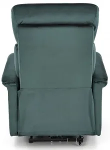 HALMAR Relaxačné polohovacie kreslo SEMIR tmavo zelené