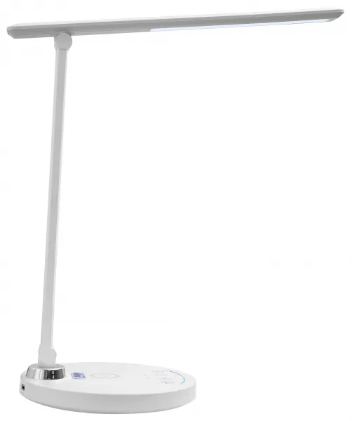 MAYER Múdra LED lampa 32LED-04 – bezdrôtové nabíjanie mobilu, USB porty, stmievanie a nastavenie farby svetla
