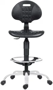 ANTARES 1290 Dielenská stolička PU MEK 4150, chrom, extend, kolieska