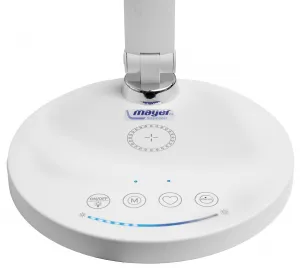MAYER Múdra LED lampa 32LED-04 – bezdrôtové nabíjanie mobilu, USB porty, stmievanie a nastavenie farby svetla