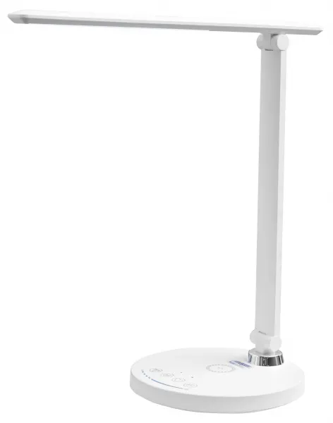 MAYER Múdra LED lampa 32LED-04 – bezdrôtové nabíjanie mobilu, USB porty, stmievanie a nastavenie farby svetla