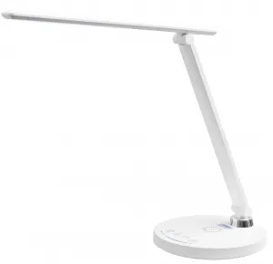 MAYER Múdra LED lampa 32LED-04 – bezdrôtové nabíjanie mobilu, USB porty, stmievanie a nastavenie farby svetla
