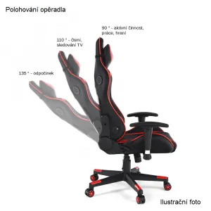TEMPO KONDELA Kancelárske kreslo YOKO čierna/ biela