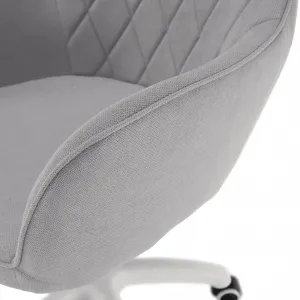 TEMPO KONDELA Kancelárske kreslo SANTY, sivá/ biela
