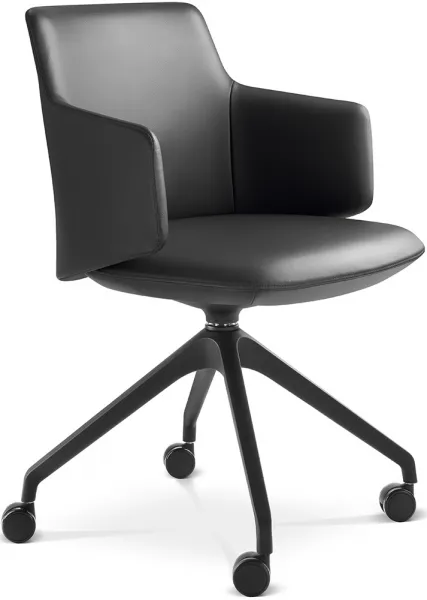 LD SEATING Konferenčné kreslo MELODY MEETING  360, F95-BL, čierny kríž