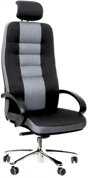 MULTISED Záťažové kreslo BZJ 450 XXL, NED2/ NED6, čierne/ svetlo šedé