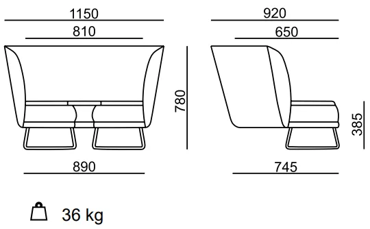 RIM rohový segment 90° s čiernou doskou MDF ORGANIX Corner OX 5271