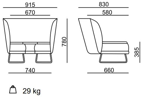 RIM rohový segment 60° s čiernou doskou MDF ORGANIX Corner OX 5272